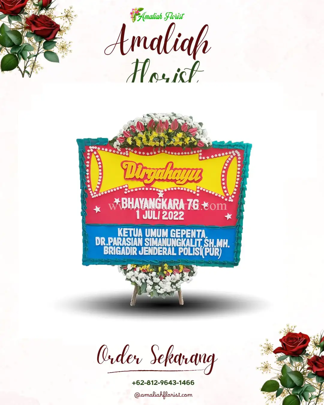 Papan Bunga HUT Ulang Tahun Ledoktempuro